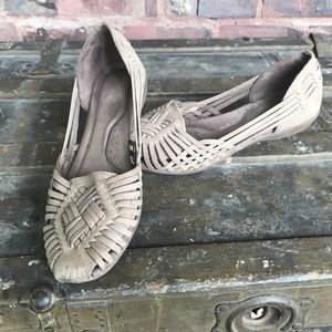 Natural Soul Naturalizer Tan Leather Huarache Flat